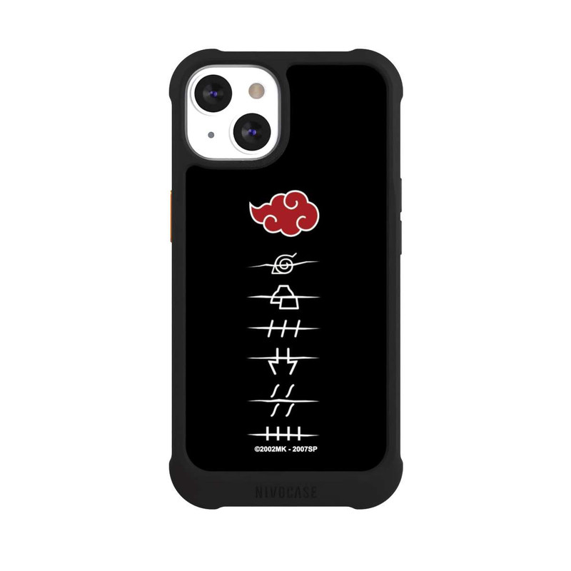 iPhone 13 NIVOmax Symboles des membres de l'Akatsuki noirs