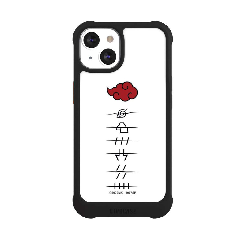 iPhone 13 NIVOmax Symboles blancs des membres d'Akatsuki