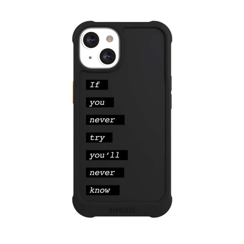 Apple iPhone 13 NIVOmax If You Try Black Transparent