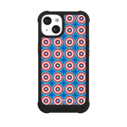 Apple iPhone 13 NIVOmax Captain American Shield Pattern