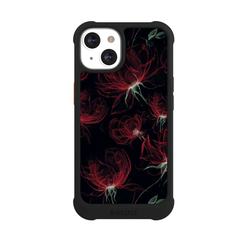 iPhone 13 NIVOmax Red Flowers Wallpaper