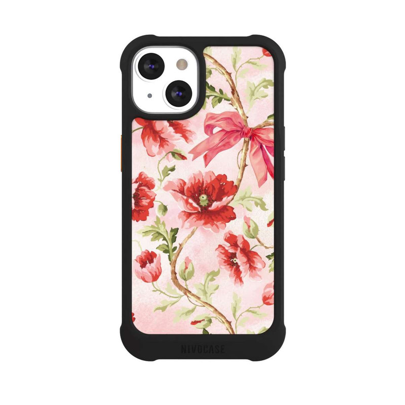 iPhone 13 NIVOmax Poppies Pattern Pink