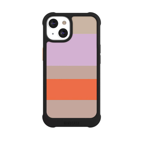 Apple iPhone 13 NIVOmax Moca Lila Orange Stripes
