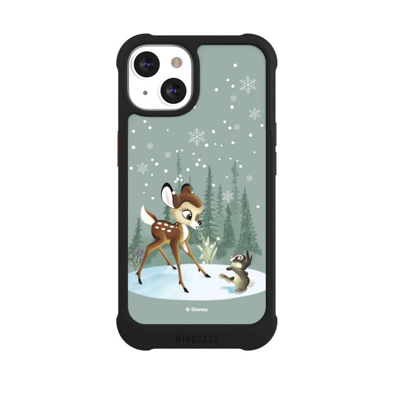 iPhone 13 NIVOmax Bambi et Panpan Monde Hivernal