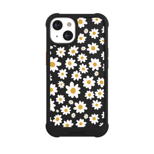 Apple iPhone 13 NIVOmax Daisy Flower Seamless Pattern Transparent