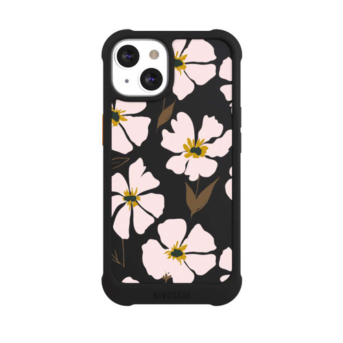 Apple iPhone 13 NIVOmax Simple Pastell Flowers Rose Transparent