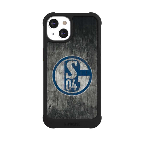 Apple iPhone 13 NIVOmax Schalke 04 Holz Look