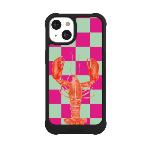 Apple iPhone 13 NIVOmax Pink Checkers Lobster