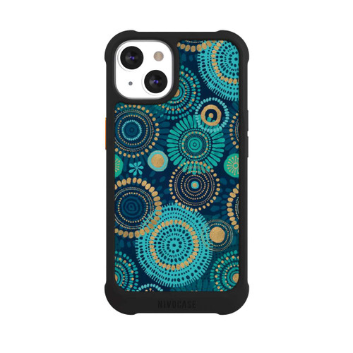 Apple iPhone 13 NIVOmax Blockprint India Teal Gold