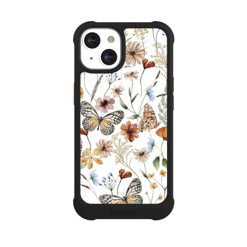 Apple iPhone 13 NIVOmax Wildflowers and Butterflies Pattern