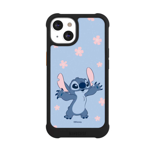 Apple iPhone 13 NIVOmax Stitch Pastel Flowers Blue