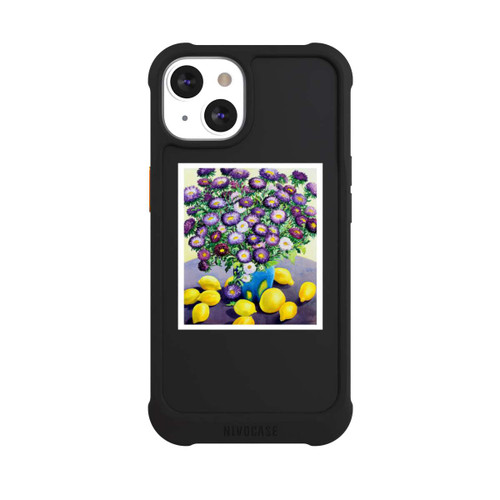 Apple iPhone 13 NIVOmax Purple Asters and Lemons by Christopher Ryland