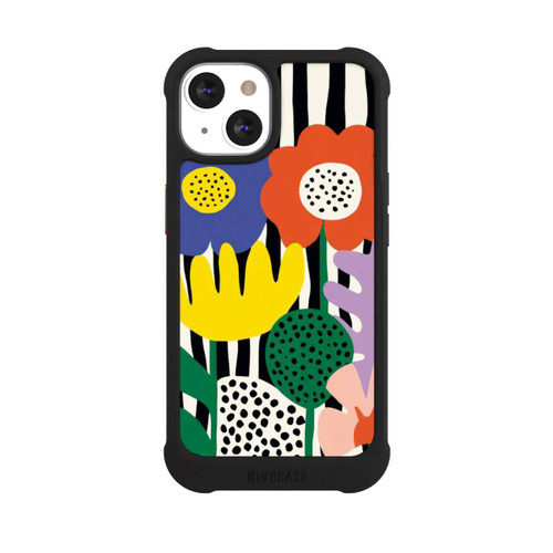 Apple iPhone 13 NIVOmax Flowers Striped Background