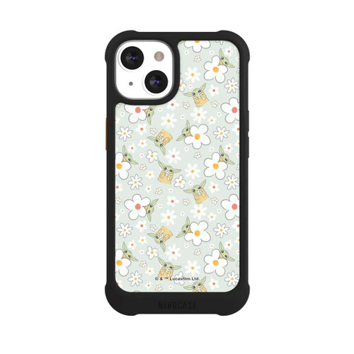 Apple iPhone 13 NIVOmax Baby Yoda Blumen Muster