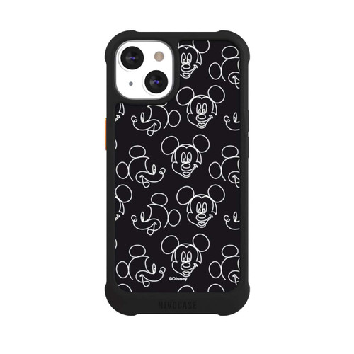 Apple iPhone 13 NIVOmax Disney Mickey Muster Schwarz