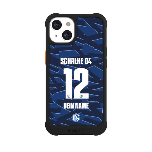 Apple iPhone 13 NIVOmax Schalke 04 Trikot Personalisierbar 25-26