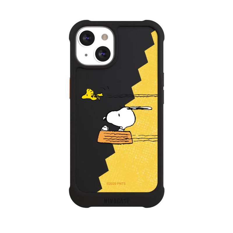 iPhone 13 NIVOmax Peanuts-Snoopy und Woodstock Transparent