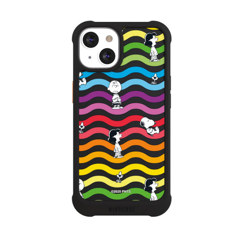 Apple iPhone 13 NIVOmax Snoopy Pattern Rainbow Transparent