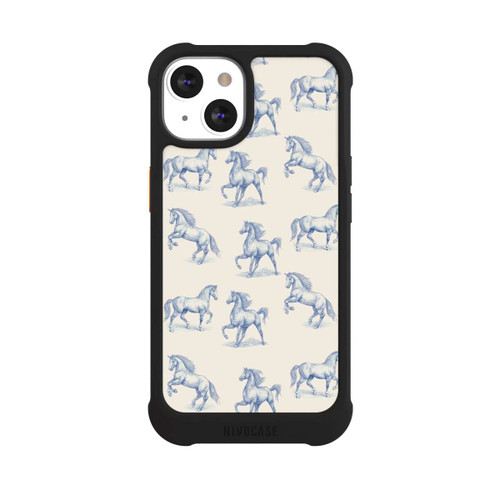 Apple iPhone 13 NIVOmax Horses Pattern Toile de Jouy mit KI