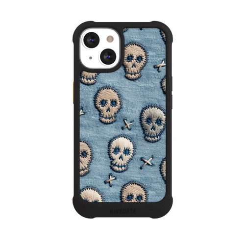 Apple iPhone 13 NIVOmax Skulls on Jeans Pattern