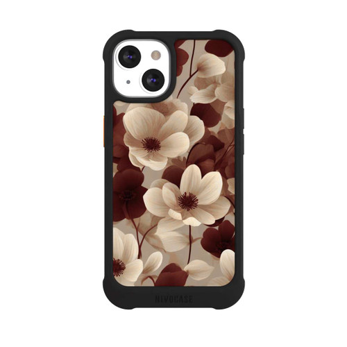 Apple iPhone 13 NIVOmax Naturfarbenes Blumenmuster mit KI