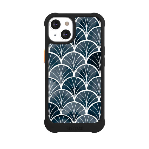 Apple iPhone 13 NIVOmax Botanische Brise Art Deco Grau