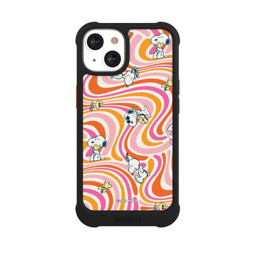 Apple iPhone 13 NIVOmax Peanuts Hippie Pattern Orange