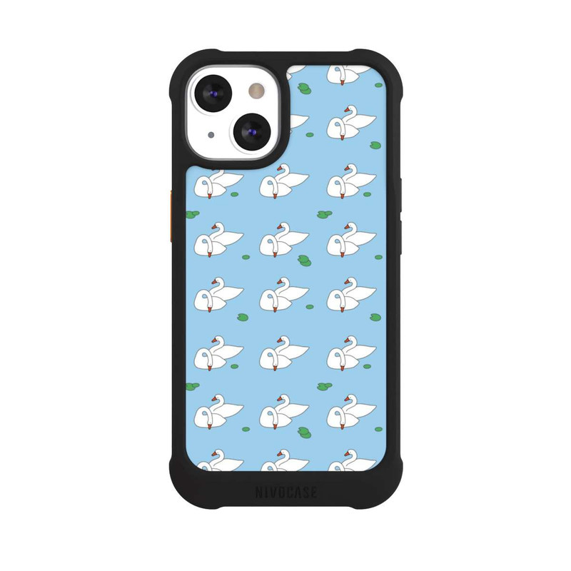 iPhone 13 NIVOmax Ducks Pattern Blue Pond
