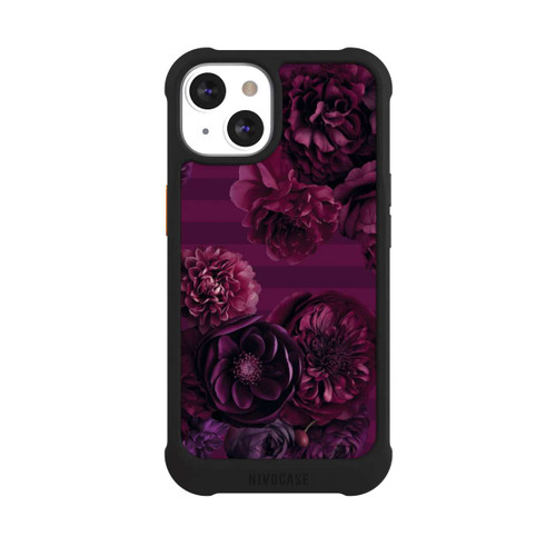 Apple iPhone 13 NIVOmax Majestic Baroque Blossom Dream Burgundy Pink with AI