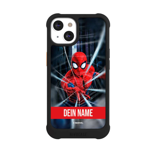 Apple iPhone 13 NIVOmax Spiderman Webs in Action customisable