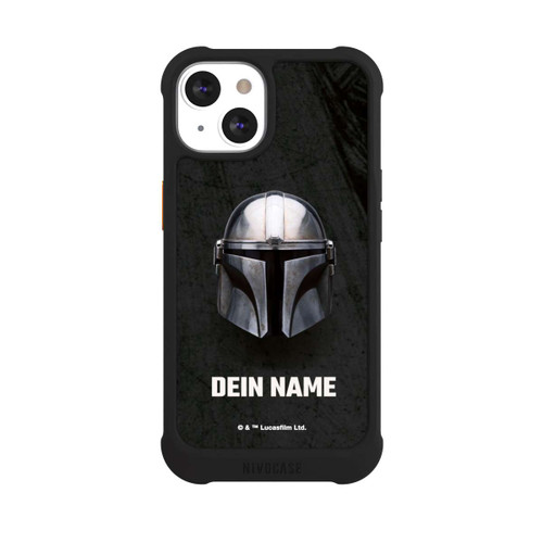 Apple iPhone 13 NIVOmax Star Wars Mandalorian Black Helmet personnalisable