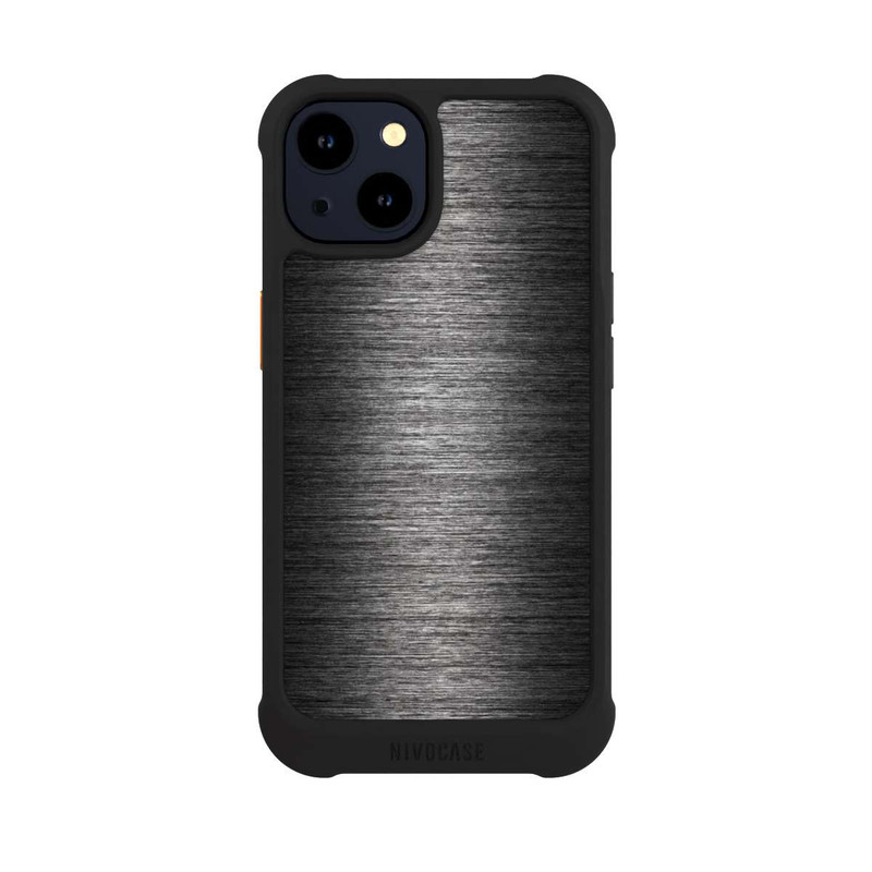 iPhone 14 NIVOmax Metal Look Anthracite