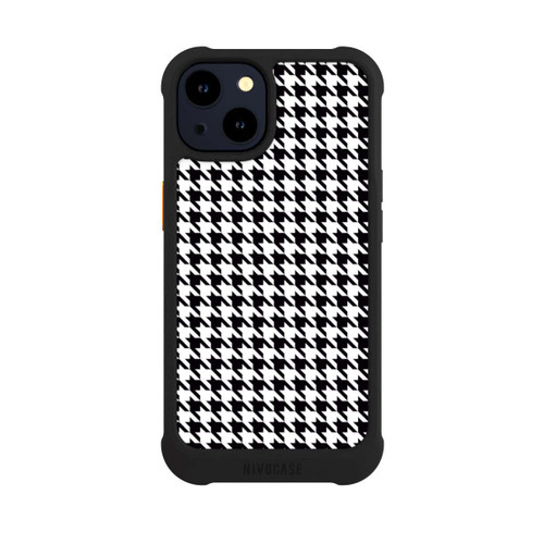 Apple iPhone 14 NIVOmax Houndstooth black-white