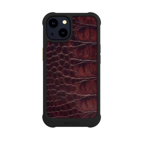 Apple iPhone 14 NIVOmax Cuir de Crocodile