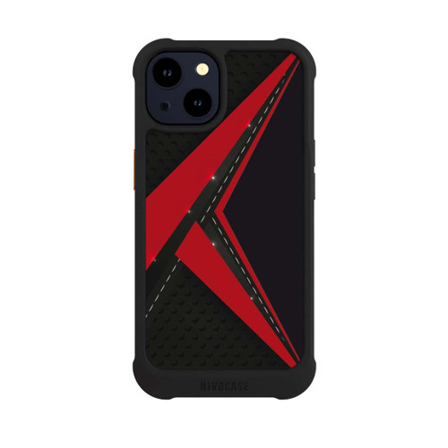 Apple iPhone 14 NIVOmax Carbon for Men - Red