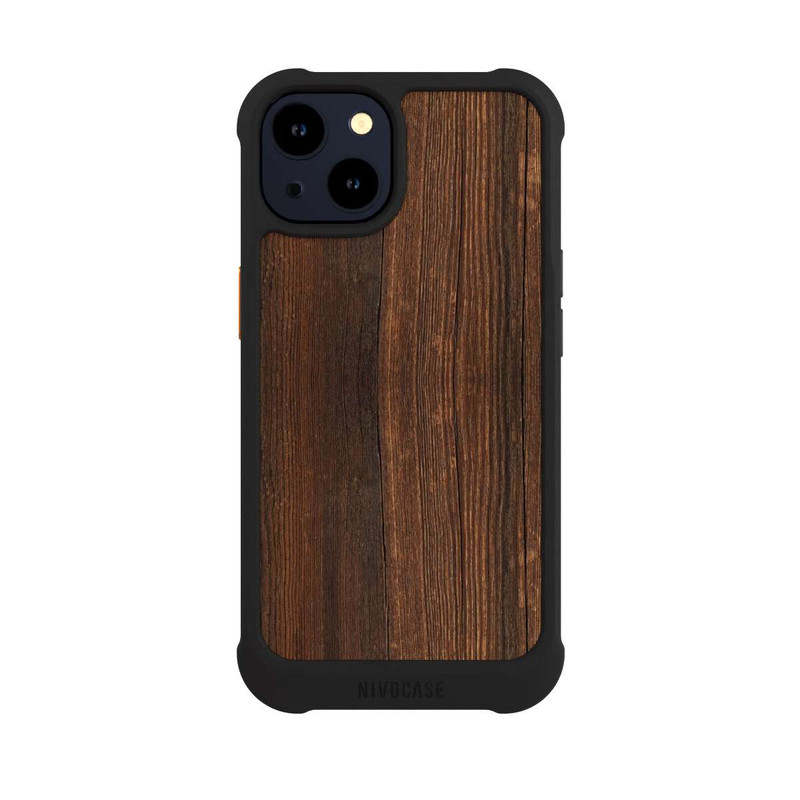 iPhone 14 NIVOmax Walnut Wood Look