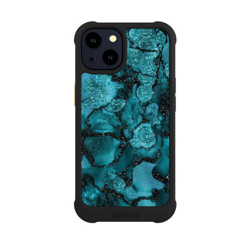 Apple iPhone 14 NIVOmax Paillettes Bleues