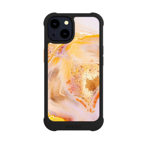 Apple iPhone 14 NIVOmax Marbre Orange Scintillant