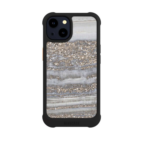 Apple iPhone 14 NIVOmax White Glitter Marble Look