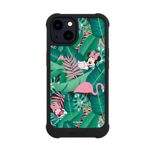 Apple iPhone 14 NIVOmax Minnie Été Feuilles de Palmier sans Fond