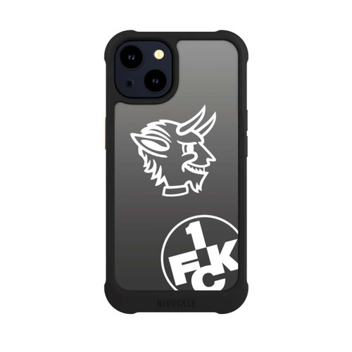 Apple iPhone 14 NIVOmax Teufelskopf FCK auf Schwarz