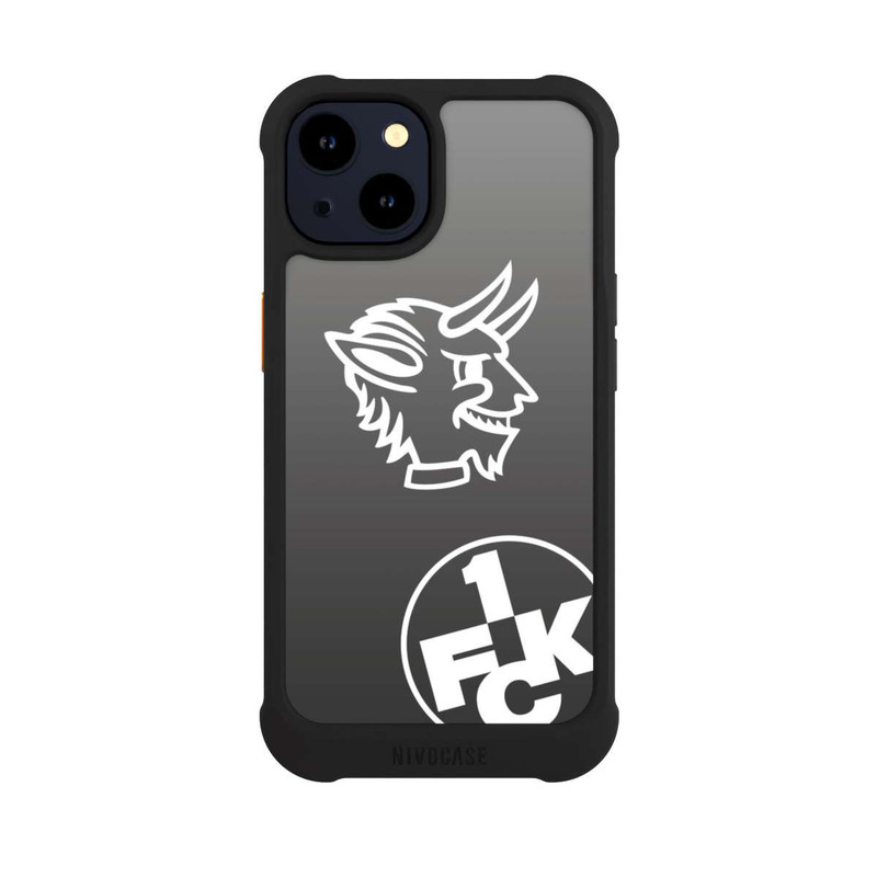 iPhone 14 NIVOmax Teufelskopf FCK auf Schwarz