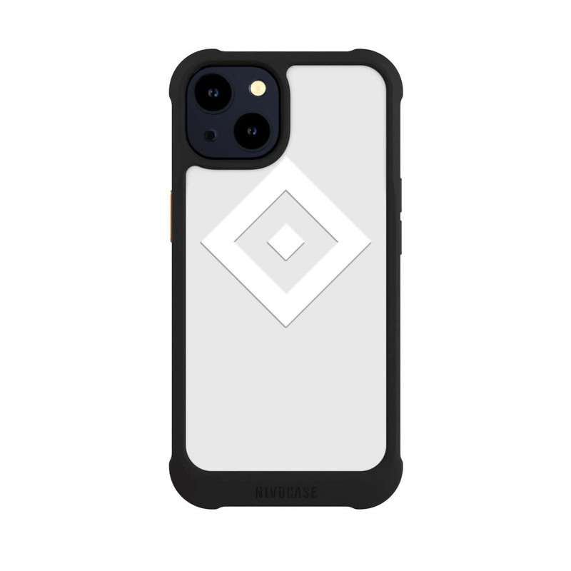 iPhone 14 NIVOmax Rauten Logo auf HSV Grau