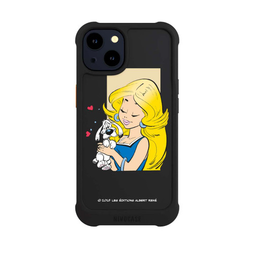 Apple iPhone 14 NIVOmax Falbala et Idéfix Amoureux Transparent