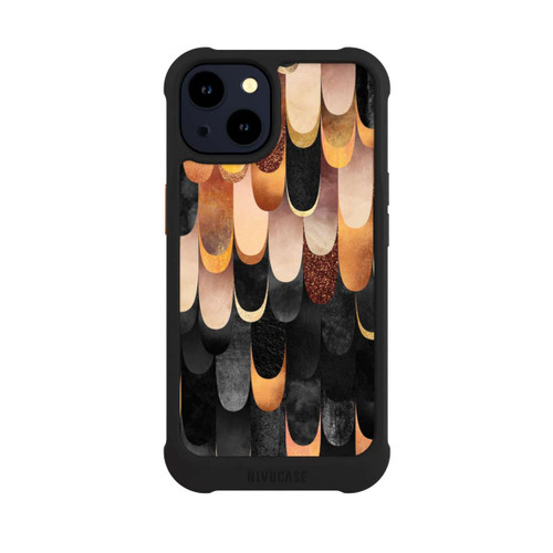 Apple iPhone 14 NIVOmax Gefiedertes Kupfer und Schwarz