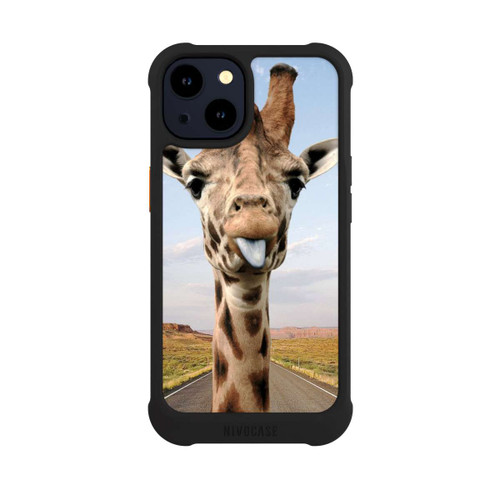 Apple iPhone 14 NIVOmax Giraffe auf der Straße