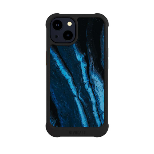 Apple iPhone 14 NIVOmax Blue oil texture