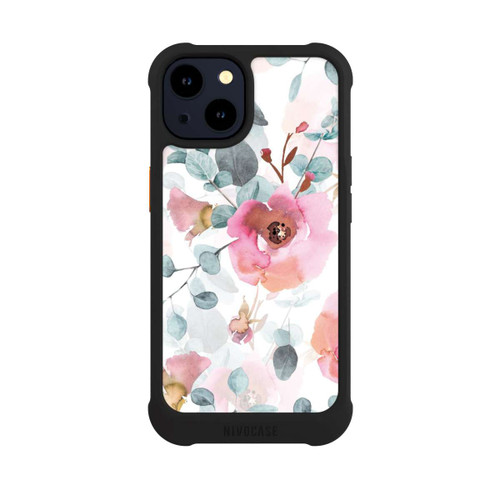 Apple iPhone 14 NIVOmax Papier Peint Fleur Aquarelle