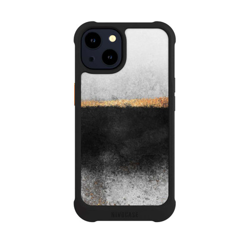 Apple iPhone 14 NIVOmax Ruß und Golddruck
