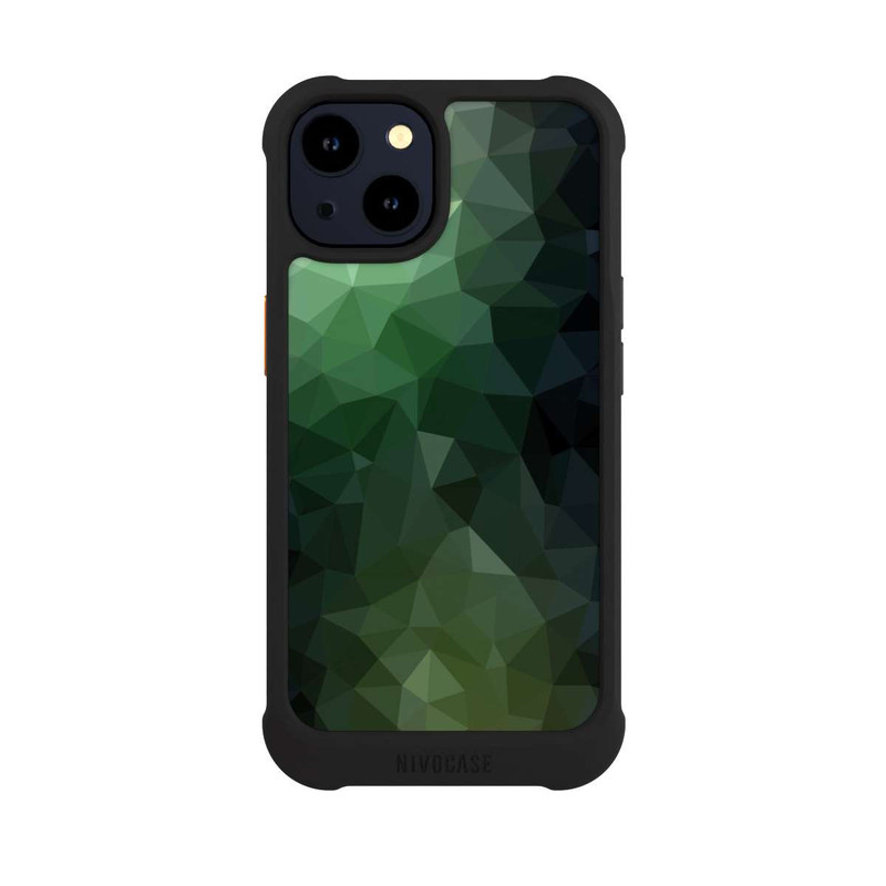 iPhone 14 NIVOmax Polygonal Mosaic Green